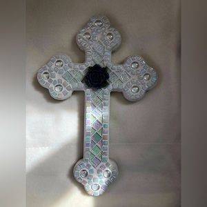 Handcrafted mosaic cross by Seller